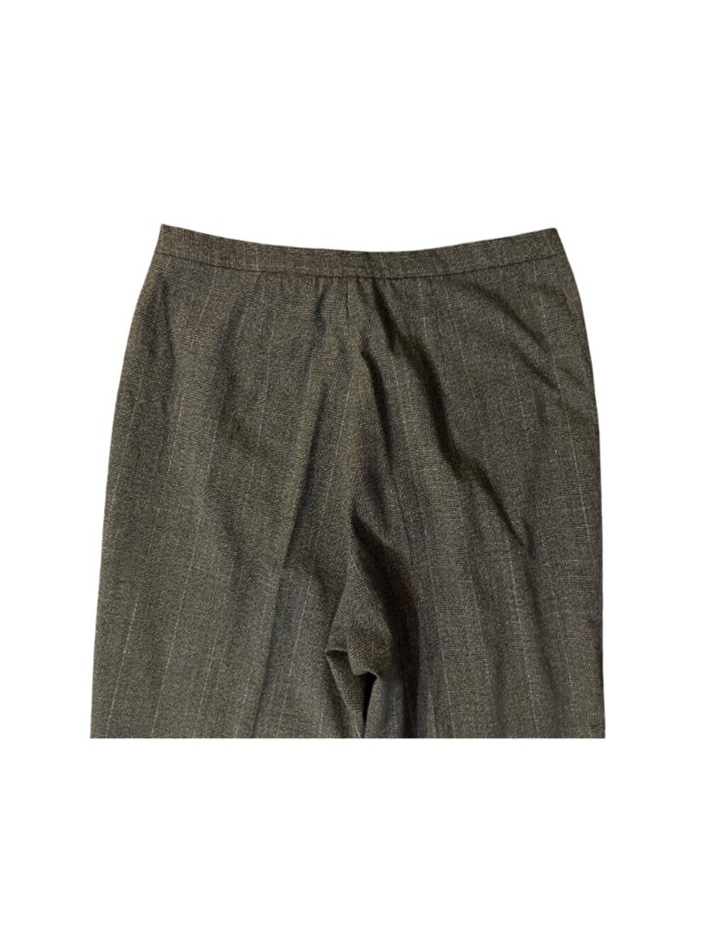 Vintage Worthington Womens 10T Tall Gray Plaid Dress Pants Metallic Stretch Used - Picture 13 of 13